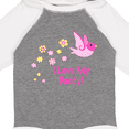 thumbnail image 4 of Inktastic I Love My Daddy Girls Long Sleeve Baby Bodysuit, 4 of 5