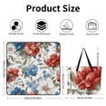 thumbnail image 2 of Vibrant Floral Seamless Pattern Design Outdoor Picnic Blanket, Foldable Waterproof Beach Mat, Portable Beach Blanket for Beach Camping, Hiking, Family Concerts, 2 of 7