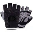 thumbnail image 1 of Guantes Deportivos Mujer y Hombre, Guantes de Fitness y Ciclismo, Diseño Medio Dedo y Transpirable para Levantamiento, Ejercicio Físico o Entrenamiento al Aire Libre, 1 of 5