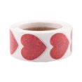thumbnail image 1 of Glitter Stickers Roll,Heart Labels for Wedding(500Pcs/Roll), 1 of 5