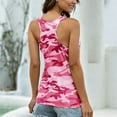 thumbnail image 6 of Tank Top for Woman Camouflage Sleeveless Tops Vest O Neck Woman's T Shirt Wild Fashion Woman's Blouse Tank Tops, 6 of 7