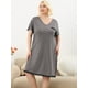 thumbnail image 4 of Camisón de mujer Agnes Orinda MancorRode dormir Pijamas Dde San Valentín Gris oscuro XXL, 4 of 6