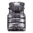 thumbnail image 2 of Sliktaa Unisex Shiny Waterproof Sleeveless Jacket Lightweight Puffer Vest_Gift Of G, 2 of 4