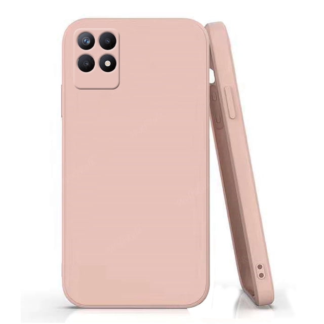 For Cover Realme 8i Case For OPPO Realme 8i Capas Back Shockproof TPU Soft Cover For Realme C21 C21Y C25Y C25S 8 Pro 8i Fundas Light Pink For Realme 8