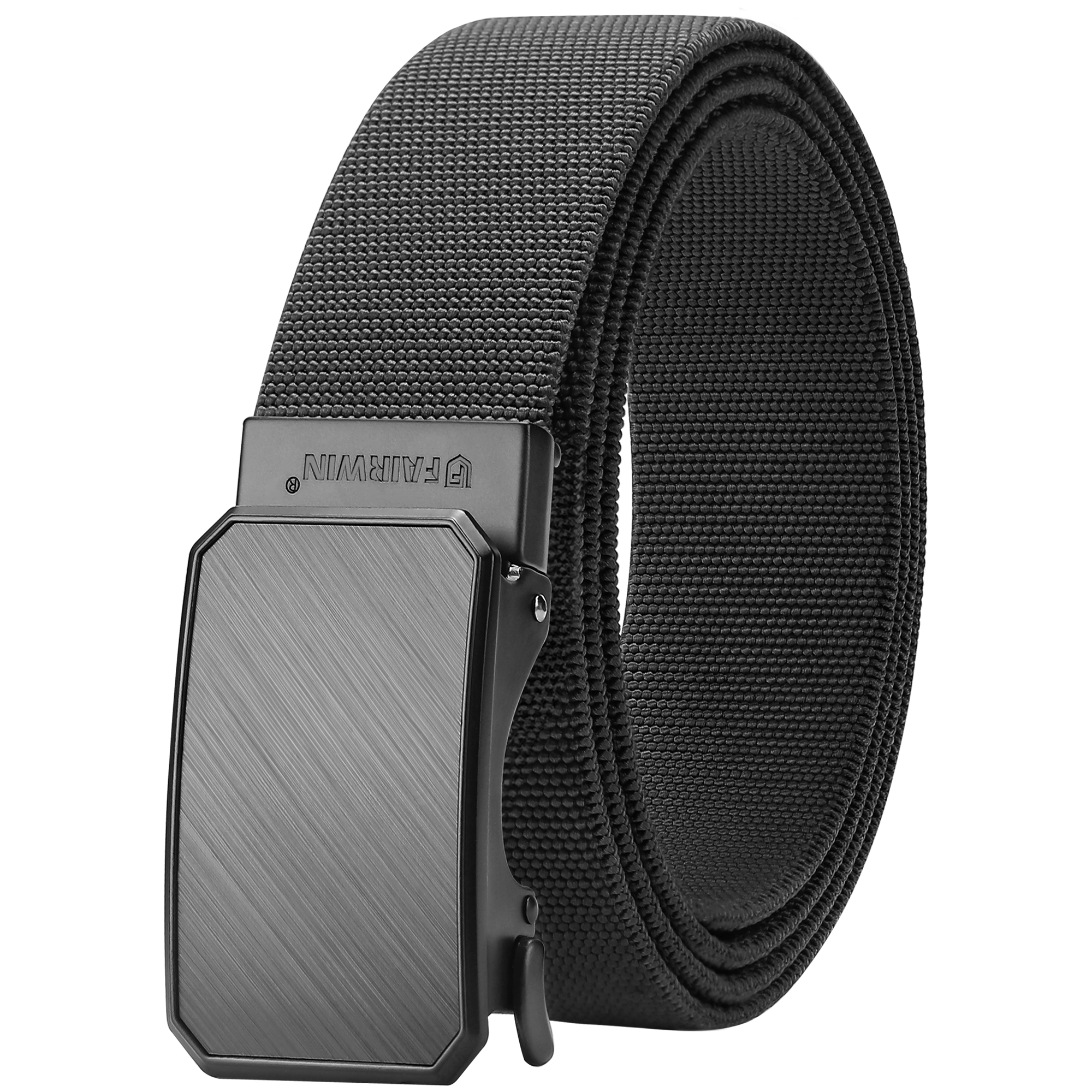 Whippy Nylon Belt for Men, Black Web Belt, Heavy Duty Quick