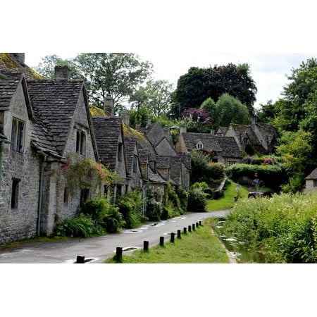 LAMINATED POSTER England Great Britain Countryside Cotswolds Village Poster Print 24 x