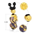 thumbnail image 4 of Pulsera de moda Sunnimix Obsidiana Pi Yao Aleación negro, 4 of 8