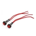thumbnail image 1 of 2uds Interruptor de Claxon Bocina Unique Bargains Redondo Cableado Botón Rojo 12V, 1 of 1