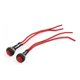 thumbnail image 1 of 2uds Interruptor de Claxon Bocina Unique Bargains Redondo Cableado Botón Rojo 12V, 1 of 1