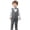 Dark Gray, variant on Odeerbi Toddler Boys 4 PCS Gentleman Formal Suit Dress Shirt Suit Pants Waistcoat Bow Tie Wedding Outfits Set