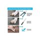 thumbnail image 5 of Cortaúñas para perros, cortaúñas profesional con cuchillas de acero inoxidable y muesca de seguridad para animales pequeños, lima de uñas gratis incluida (azul), 5 of 5