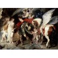 thumbnail image 2 of Rubens, Peter Paul 18x14 Black Ornate Wood Framed with Double Matting Museum Art Print Titled - Perseus Liberating Andromeda, 2 of 4