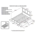 thumbnail image 5 of Bowery Hill  Madison Queen Platform Bed  & Storage Drawers in Grey, 5 of 5