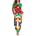 thumbnail image 2 of Conjunto de pijama informal para mujer, ropa de dormir cómoda, regalos de Navidad, envío directo, 2 piezas, 2 of 4