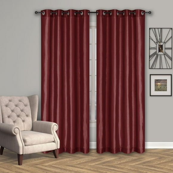 Safdie & Co. Curtain Silk Look 54X86L Syrah Red