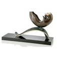 thumbnail image 3 of SPI Brass and Marble Balancing Act Otters Statue, 3 of 3