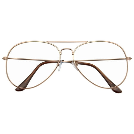 Emblem Eyewear - Retro Sunglasses Mens Womens Indie Classic Non Prescription Clear Lens Glasses