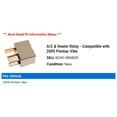 thumbnail image 2 of A/C & Heater Relay - Compatible with 2005 Pontiac Vibe, 2 of 2