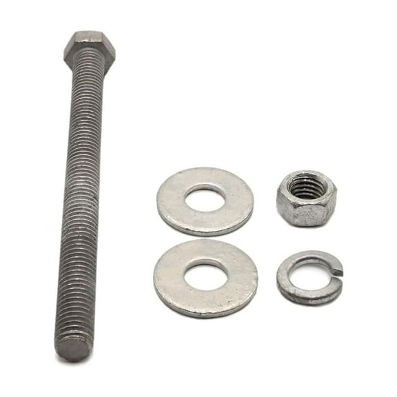 1/2"-13 x 7” Hot Dipped Galvanized Hex Bolt Kit (25 Sets) w/ 50 Flat washers, 25 Nuts, 25 Split Lock washers. Grade A307, Full Thread - by Fastener Depot, LLC