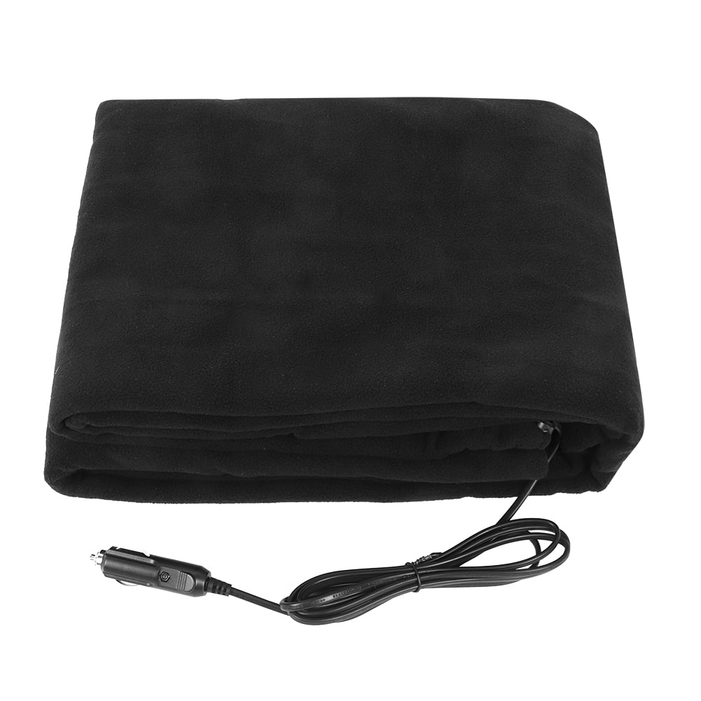 Lishi Portable Electric Heated Blanket for Car Pet Use 12V Car Charging Winter Warmth Black