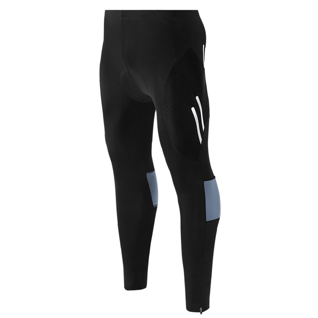 Riding Pants Men's Mountain Bike Pants with 3D Silicone Cushion Reflective Breathable Gradient Compression Riding Tights Cycling Pants