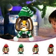 thumbnail image 5 of Christmas Snowman Decoration,Mini Snowman Lantern with Hats and Scarves Winter Small Snow Man Table Centerpiece Decorative Xmas Hanging Lamp Bulk for Holiday Party Favor,1PCS(Style C), 5 of 7