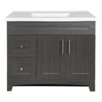 36.5 x 18.75 x 36 in. Two Door Two Drawer Vanity, Moderna