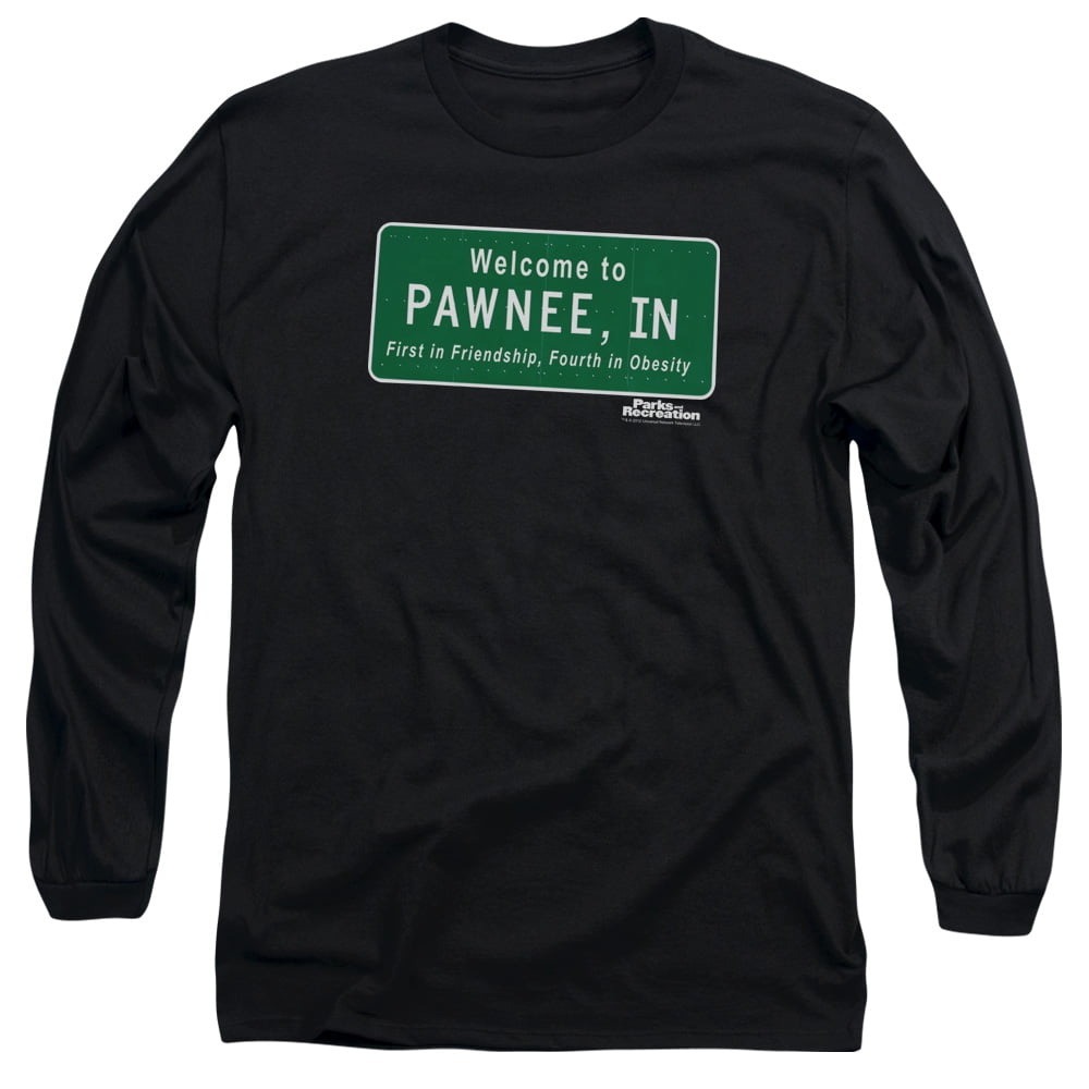 Parks & Recreation Pawnee Sign Adult Regular Fit T-shirt 