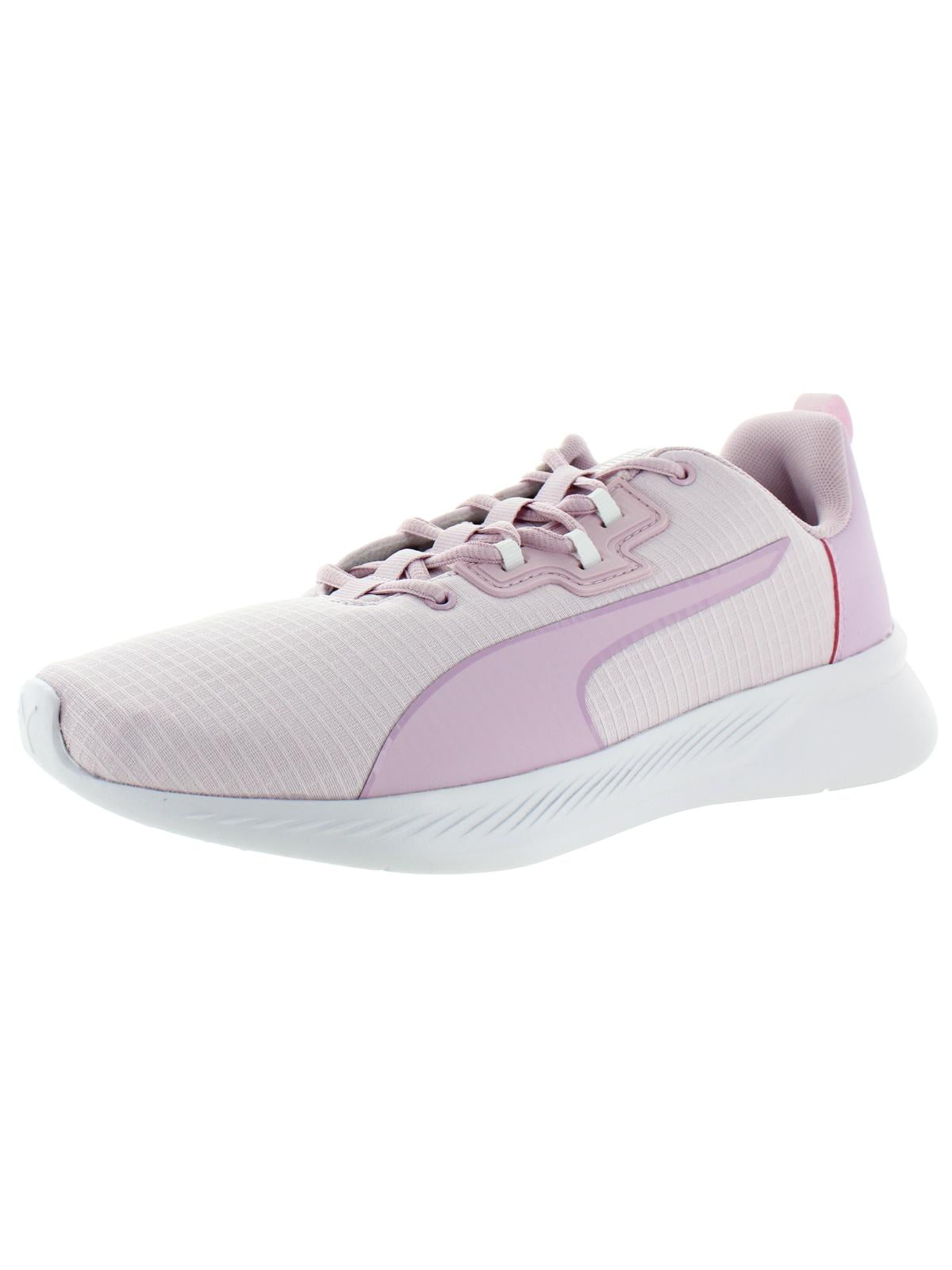 pink and white puma trainers