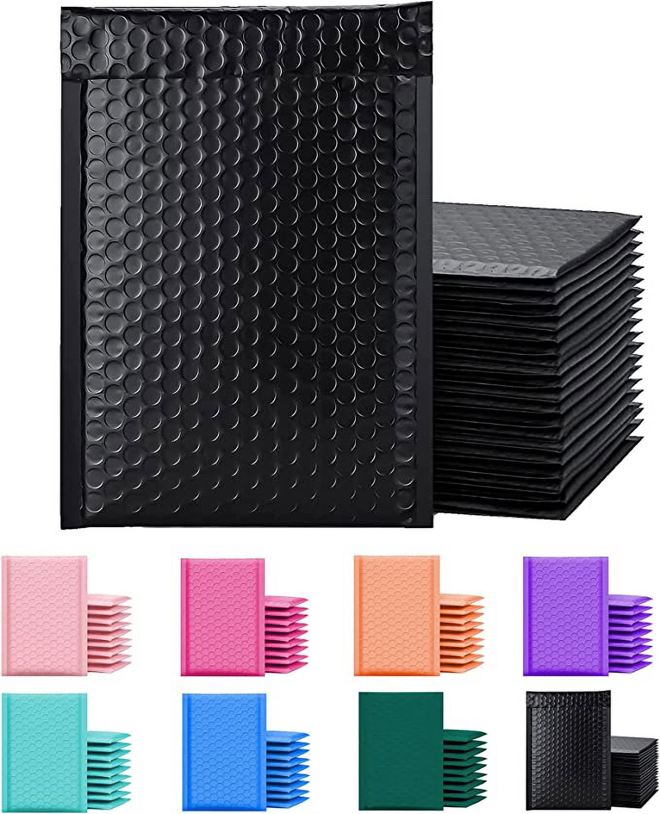 Yens Poly Bubble Mailer, Cushioning Padded Envelopes for Shipping, Mailing, Packaging,PM#000-500 pcs (4X7 in)-Black