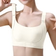 thumbnail image 2 of ZNQHFRE Women’s Wireless Full Coverage Bra, Custom Shaping Comfort No Underwire Everyday Seamless Bra Beige L, 2 of 5