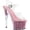 Clear PVC/Bright Pink Glitter Insert, variant on Women's Pleaser Adore 708G