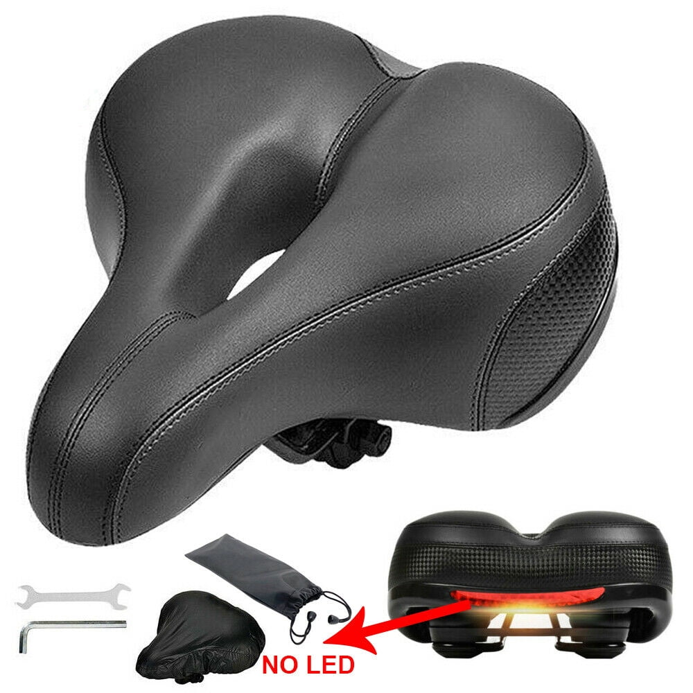 Dual-spring Bike Bicycle Wide Big Bum Saddle Seat Pad Cushion Component Parts 