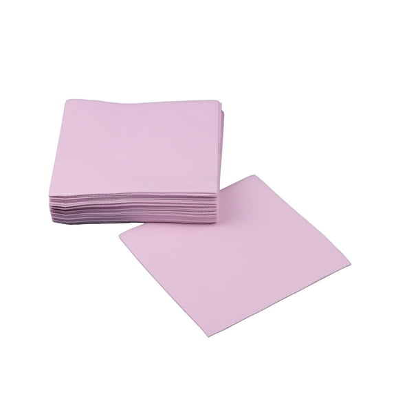 SimuLinen Cocktail and Party Napkins Beverage Napkins - LIGHT PINK - 25 Beverage Napkins
