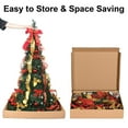 thumbnail image 2 of 6.5 Ft Pull Up Christmas Tree with Remote, 200 LED Lights, Ornaments, Red&Gold Ribbon, Bows, Collapsible Xmas Trees Holiday Party Decor, 2 of 9
