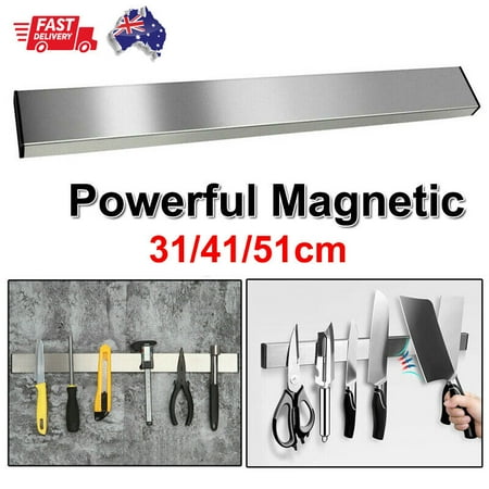 

31/41/51cm Stainless Steel Magnetic Rack Knife Holder Tool Shelf Magnet
