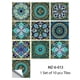 thumbnail image 1 of Azulejos de superficie mate con patrón Retro, 10 Uds., cubiertas de transferencia adhesivas para cocina, baño, mesas, suelo, calcomanías artísticas de pared resistentes Tan Jianjun unisex, 1 of 2
