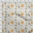 thumbnail image 3 of oneOone Cotton Jersey Mustard Yellow Fabric Cartoon Sheep|Baby Feeder & Baby Stroller Kids Sewing Fabric By The Yard Printed Diy Clothing Sewing Supplies 58 Inch Wide, 3 of 4