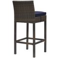 thumbnail image 3 of Modway Conduit Outdoor Patio Wicker Rattan Bar Stool, Multiple Colors, 3 of 4