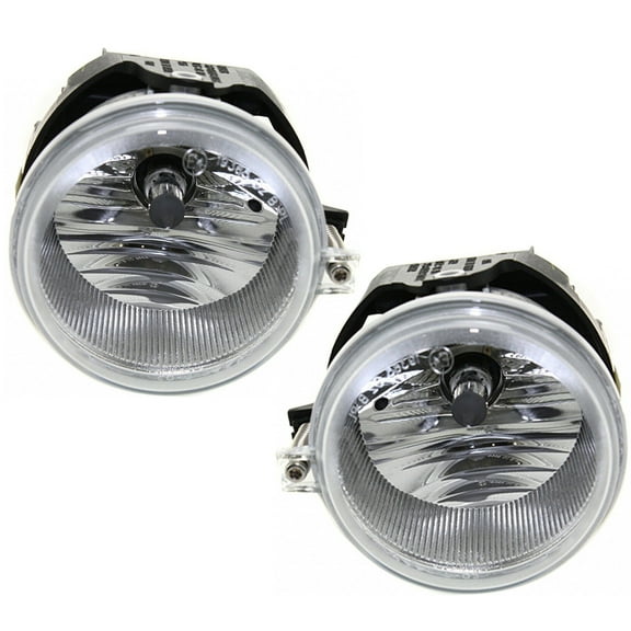 New Pair Of Fog Lights Compatible With Chrysler Town and Country Base Limited LX Touring Mini Passenger Van 3.3L 3.8L 4.0L 2005-2010 By Part Numbers CH2592137 4805857AB 762405-62207-1