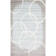 thumbnail image 1 of Unique Loom Métro Abstrait Cercles Tapis 5' x 8' Rectangle Bleu Clair/gris Clair, 1 of 1