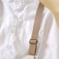 thumbnail image 6 of Hotiary Toddler Children Boys Gentleman Button Down Long Sleeved and Light Khaki Suspenders Pants Two-Piece Set 1-7T, 6 of 9