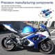 thumbnail image 3 of Acouto Amortiguadores amortiguador de resorte de suspensión de acero inoxidable para motocicleta Piezas de amortiguadores azules ANGGREK  Otros, 3 of 8