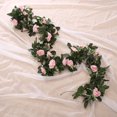 thumbnail image 3 of Gwong Decoración hogareña 1 unid artificial flor vid guirnalda jardín hogar DIY etapa fiesta de la boda decoración Gwong 21024546, 3 of 7