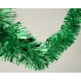 thumbnail image 5 of 16.5 ft Long Roll Gold Tinsel Garland, Shiny Metallic Foil Decorations for Parade Floats, Halloween, Christmas Eve, New Year, Party Decor(Green), 5 of 5