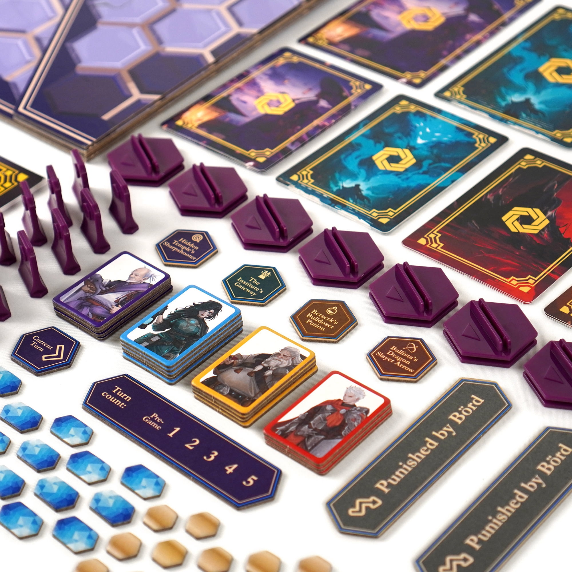 Heroes of Timeline - Fantasy Strategy Combat Board Game, Asymmetric Arena, Abstract Grid Movement, Unique Hero Abilities, Ages 14+, 2 Players, 20+ Min