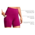 thumbnail image 4 of Shorts CRZ YOGA Butterluxe Biker tiro alto 5" con bolsillos L, 4 of 5