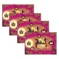 thumbnail image 1 of Set of 4 Happy Halloween Placemats - 12x18 Inch Linen Dining Table Mats with Horror Graffiti, Dark Style Lighthouse, and Fairy Tale Castle Designs for Seasonal Kitchen and Dinner Party Decor, 1 of 5
