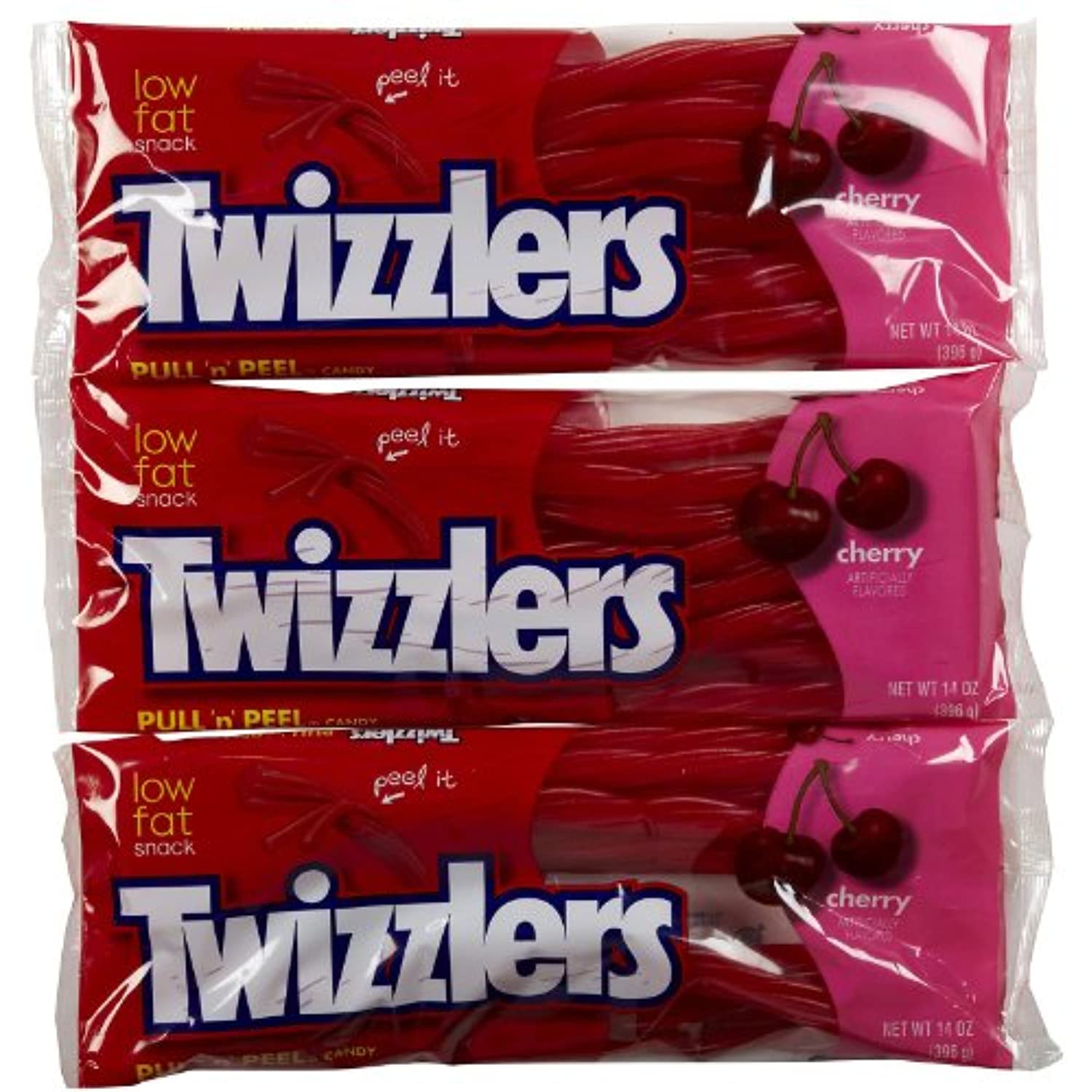 Twizzlers Cherry PullNPeel, 14 Oz, 3 Pk