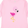 thumbnail image 4 of Inktastic Cute Flamingo, Baby Flamingo, Pink Flamingo, Bird Girls Long Sleeve Toddler T-Shirt, 4 of 5